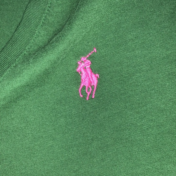 Polo by Ralph Lauren Tops Olive Green Medium V Neck Ralph Lauren